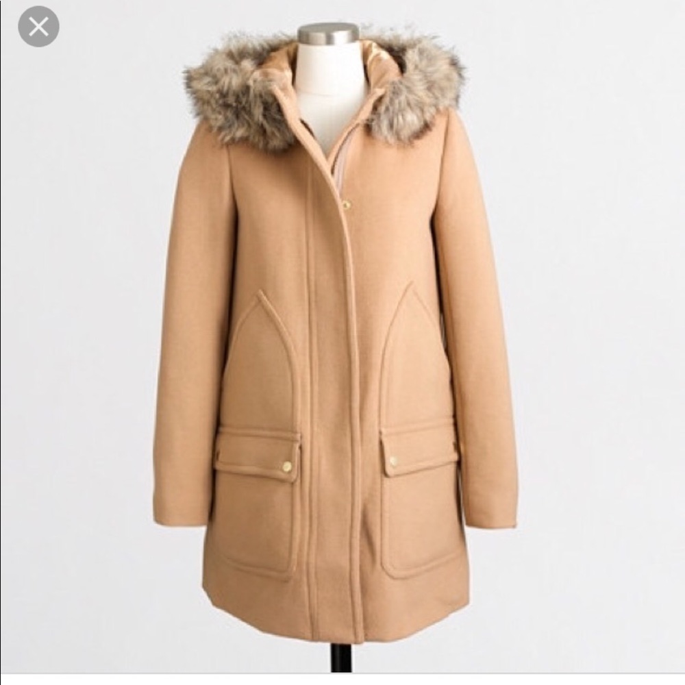 J.Crew Vail Parka in Saddle Tan